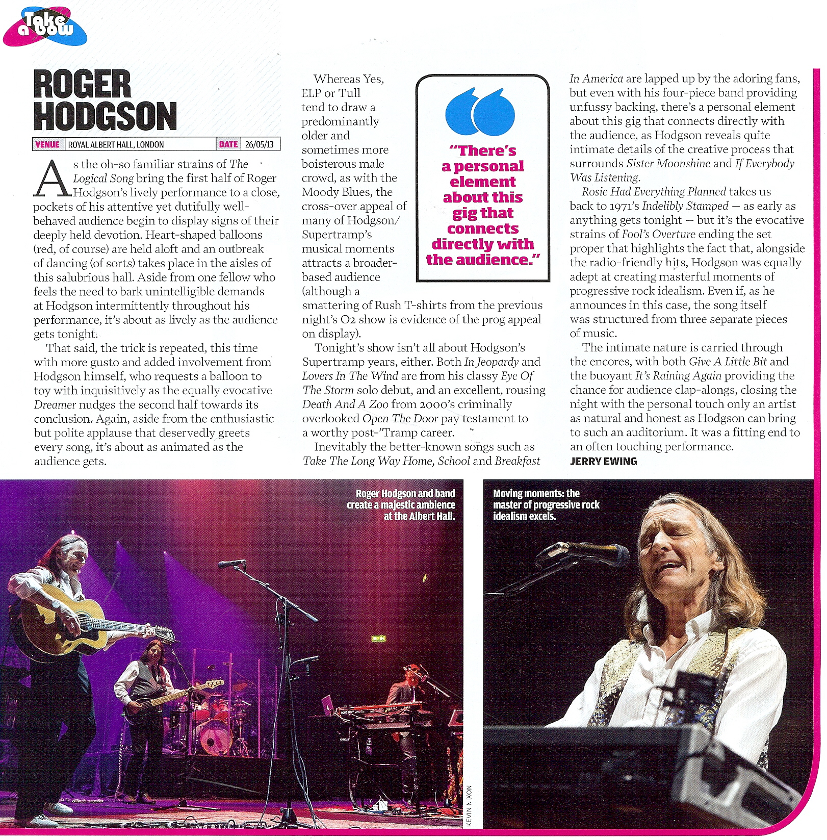 Roger Hodgson - Prog Magazine