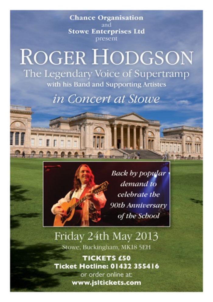 Roger Hodgson - Stowe, Buckingham, UK